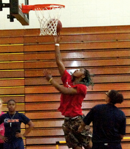 STLCC Lady Archers work on layup drills during practice on Wednesday, Oct. 1.  PHOTO | ALEX WHITE