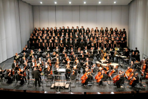 Meramec's choir joins forces with the St. Charles Community College and Lindenwood University choirs to perform "Dona Nobis Pacem" with the St. Louis Philharmonic Orchestra on March 9.